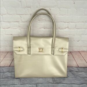 ESCADA BEAUTE golden big tote shoulder bag